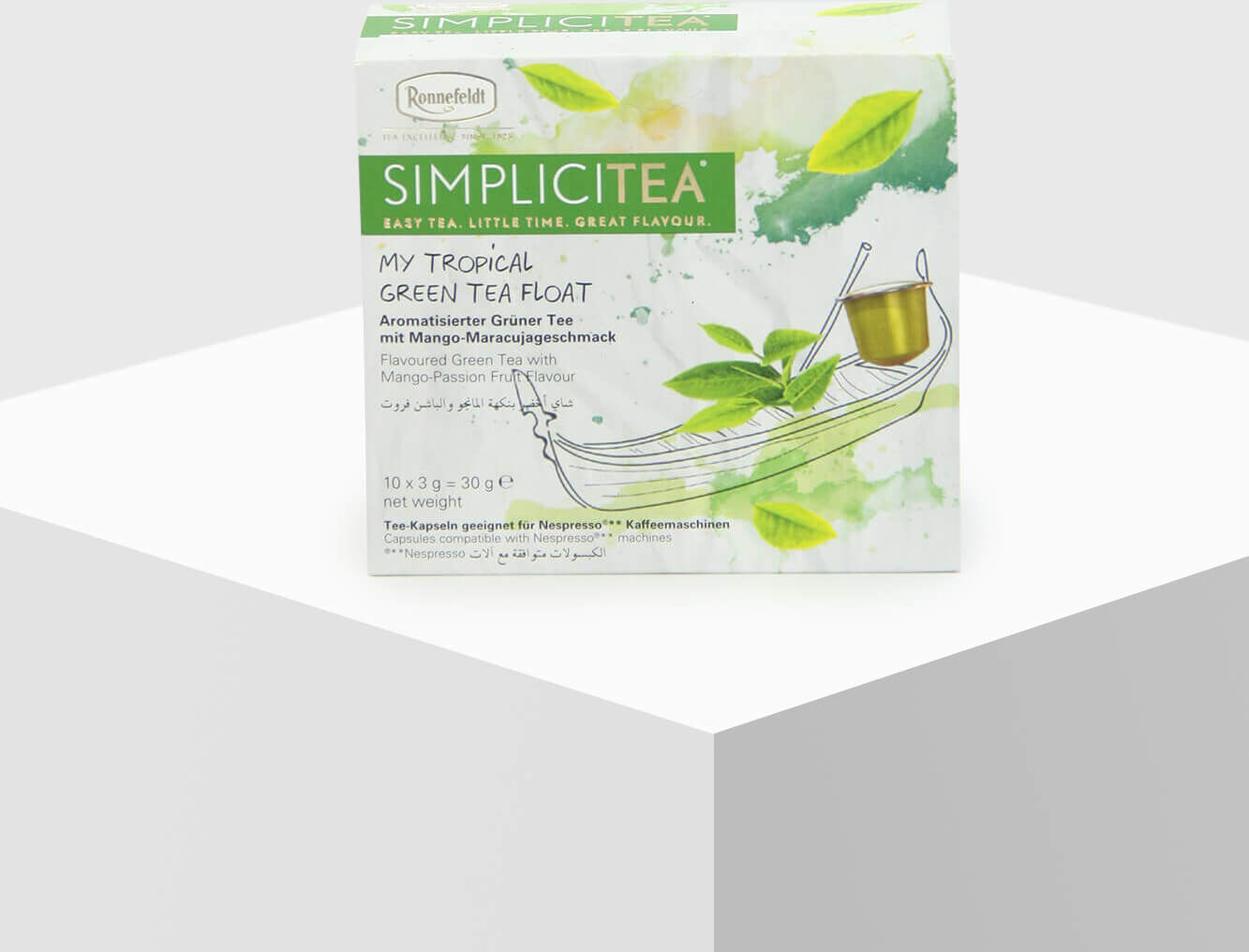 Ronnefeldt SimpliciTea® My Tropical Green Tea Float 10 Kapseln Nespresso®... Ronnefeldt SimpliciTea® My Tropical Green Tea Float 10 Kapseln Nespresso®...