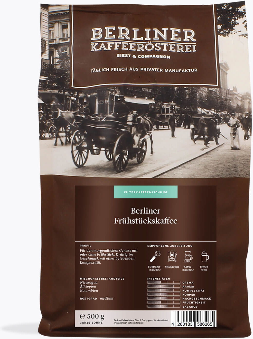 Berliner Kaffeerösterei Frühstückskaffee 500g