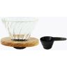 Hario Glass Coffee Dripper V60 02 Olive Wood