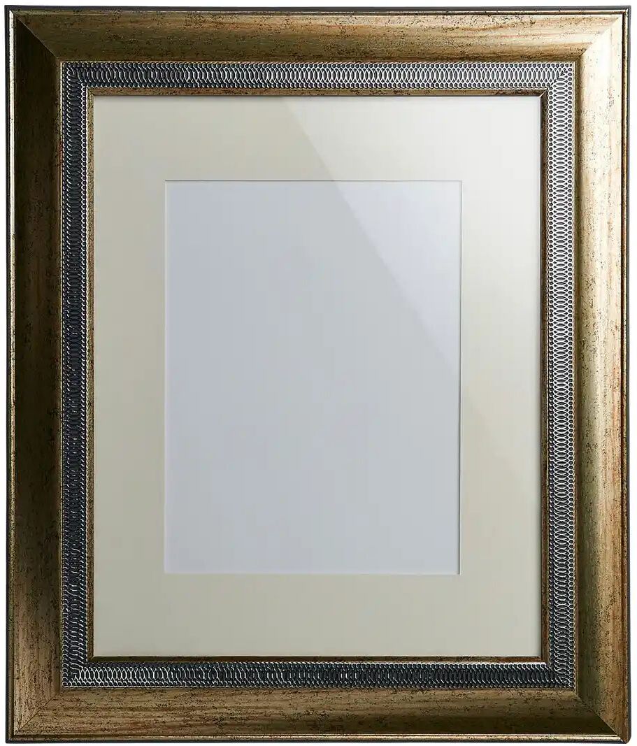 Höffner Vintage Bilderrahmen 24x30 cm  Poly ¦ silber ¦ Kunststoff