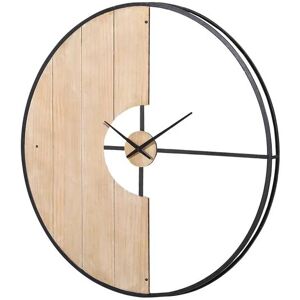 Höffner Wanduhr   Pine ¦ holzfarben ¦ Metall, Holzwerkstoff ¦ Maße (cm): T: 6