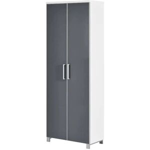 Höffner Dielenschrank  Duna ¦ grau ¦ Maße (cm): B: 71 H: 193 T: 37