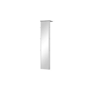 Höffner Spiegelgarderobe  Juno ¦ silber ¦ Glas , Metall ¦ Maße (cm): B: 45 H: