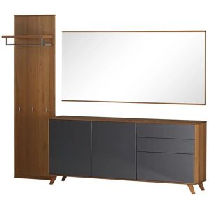 medium Garderoben-Set   Genta ¦ holzfarben ¦ Maße (cm): B: 271,6 H: 2