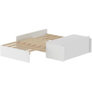 FLEXA Sofabett  Flexa White ¦ weiß ¦ Maße (cm): B: 118 H: 32 T: 179