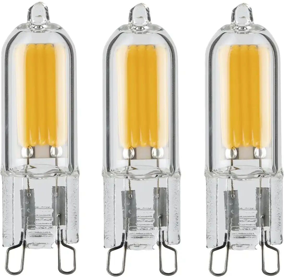 Höffner LED G9/ 2W, 200lm, 2700K, 3er-Pack ¦ transparent/klar