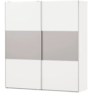 Höffner Schwebetürenschrank  Ensenso ¦ weiß ¦ Maße (cm): B: 225 H: 222 T: 68