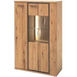 Woodford Highboard  Sania ¦ holzfarben ¦ Maße (cm): B: 90 H: 142 T: 3