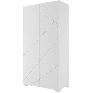 Höffner Drehtürenschrank  X White ¦ weiß ¦ Maße (cm): B: 100 H: 200 T: 56,6