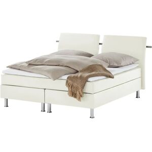 Höffner Boxspringbett  Krom ¦ weiß ¦ Maße (cm): B: 232 H: 122