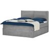 Boxi Boxspringbett mit trendigem Keder Boxi Urban ¦ grau ¦ Maße (cm):