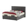 vanDoorn Motor-Boxspringbett mit Bettkasten Ohio ¦ grau ¦ Maße (cm):