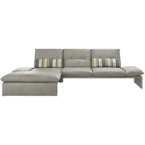 KOINOR Leder-Ecksofa  Humfrey ¦ grau ¦ Maße (cm): B: 314 H: 93 T: 159