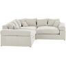 smart Ecksofa  Lionore ¦ weiß ¦ Maße (cm): B: 256 H: 86 T: 256