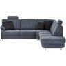 meinSofa Ecksofa  Ole-S ¦ blau ¦ Maße (cm): B: 269 H: 91 T: 287