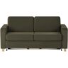 nehl Schlafsofa  Boston Deluxe ¦ grün ¦ Maße (cm): B: 199 H: 91 T: 10