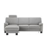 meinSofa Ecksofa  Veit ¦ grau ¦ Maße (cm): B: 232 H: 90 T: 168