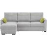 Höffner Ecksofa  Simba ¦ silber ¦ Maße (cm): B: 232 H: 87 T: 158