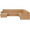 meinSofa Wohnlandschaft   Donald ¦ braun ¦ Maße (cm): B: 330 H: 89 T: