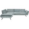 Höffner Ecksofa  Luca ¦ türkis/petrol ¦ Maße (cm): B: 236 H: 88 T: 314