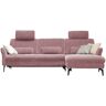 meinSofa Ecksofa Cord DANTE ¦ rosa/pink ¦ Maße (cm): B: 280 H: 91 T: