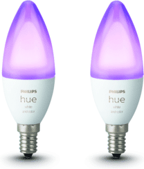 Philips Hue White & Color Ambiance E14 Doppelpack Weiß