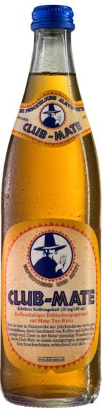 Brauerei Loscher GmbH & Co. KG Club-Mate Koffeinhaltiges Erfrischungsgetränk Brauerei Loscher GmbH & Co. KG Club-Mate Koffeinhaltiges Erfrischungsgetränk
