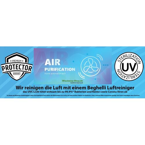 Axis Aufkleber Luftreinigung zur Kundeninformation