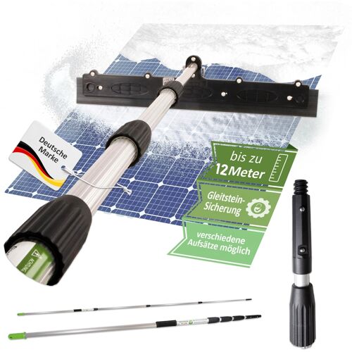Axis Profi Photovoltaik Teleskopstangenset 12m- Schnee entfernen auf PV Anlage mit