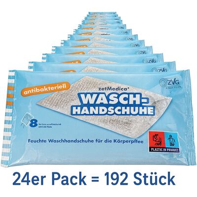 Axis ZVG zetMedica Feuchte Waschhandschuhe, 24er PACK , Parfümfrei, pH-neutral, 192 Axis ZVG zetMedica Feuchte Waschhandschuhe, 24er PACK , Parfümfrei, pH-neutral, 192