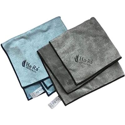 Axis Ha-Ra Star-Tuch 2er Set blau & anthrazit I Mikrofaser Tuch für Axis Ha-Ra Star-Tuch 2er Set blau & anthrazit I Mikrofaser Tuch für