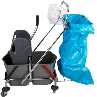 Axis Line Doppelfahreimer Chrom 2 x 17 Liter mit Müllsackhalter Axis Line Doppelfahreimer Chrom 2 x 17 Liter mit Müllsackhalter