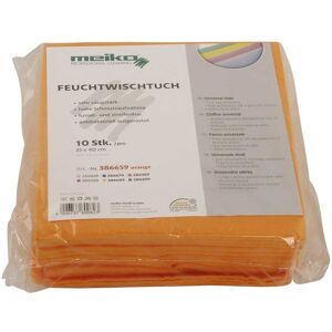 Axis24 GmbH 10er Pack beschichtetes Meiko Feuchtwischtuch 35 x 40 orange Reinigungstuch