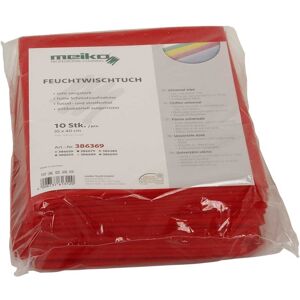 Axis24 GmbH 10er Pack beschichtetes Meiko Feuchtwischtuch 35 x 40 rot Reinigungstuch