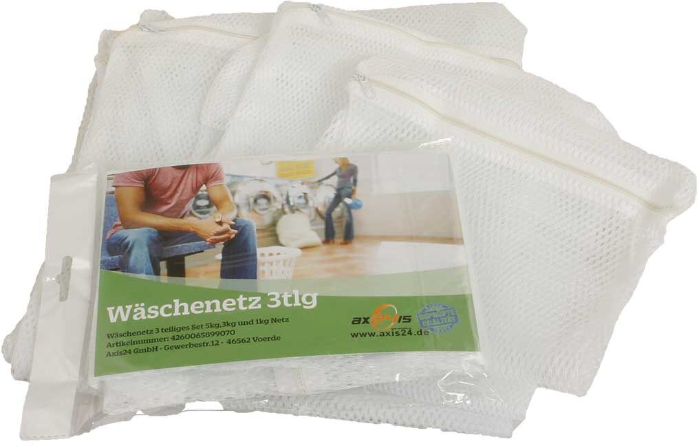 Axis24 GmbH Wäschenetz Wäschebeutel 3 teiliges Set 5kg-, 3kg- und 1kg-Netz