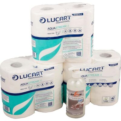 Axis Line Set - LUCART AQUASTREAM - Selbstauflösendes Toilettenpapier + Axis Line Set - LUCART AQUASTREAM - Selbstauflösendes Toilettenpapier +