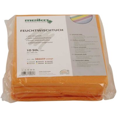 Axis 10er Pack beschichtetes Meiko Feuchtwischtuch 35 x 40 orange Reinigungstuch Axis 10er Pack beschichtetes Meiko Feuchtwischtuch 35 x 40 orange Reinigungstuch