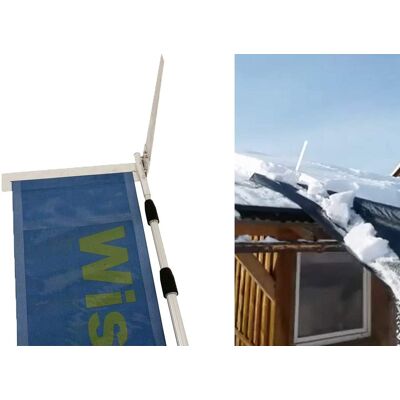 Axis Line Dach Schneeschieber mit Schneerutsche - Teleskopstange 14 Meter, Axis Line Dach Schneeschieber mit Schneerutsche - Teleskopstange 14 Meter,