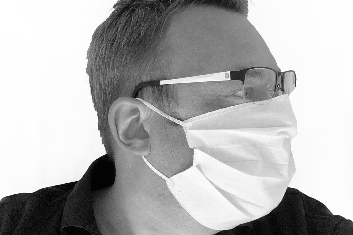 Axis24 GmbH Mund- und Nasenmaske Gesichtsmaske 1 lagig 100 % Baumwolle waschbar wiederverwendbar Made in EU mit Gummiband OEKO-TEX Standard 100 Zertifikat