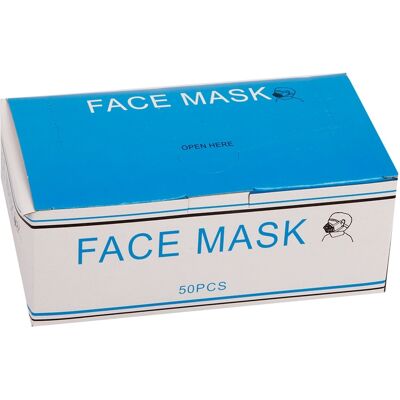 Axis Line 50 X Maske Mundschutz Sparpack Atemschutz Blau 3 lagig Axis Line 50 X Maske Mundschutz Sparpack Atemschutz Blau 3 lagig