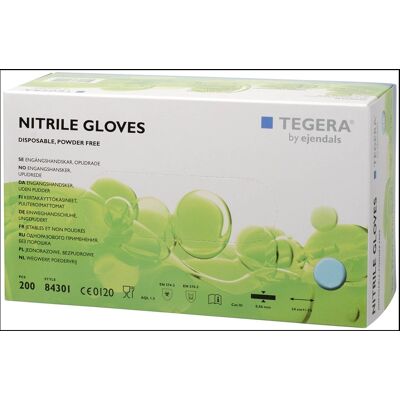 Axis Nitril Handschuhe TEGERA 84301 XL 200er Pack blau Einweghandschuhe mit Axis Nitril Handschuhe TEGERA 84301 XL 200er Pack blau Einweghandschuhe mit