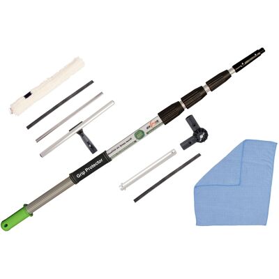 Axis Line 4 Meter Teleskop Fensterwischer Set für Glas Fenster & Wintergarten Axis Line 4 Meter Teleskop Fensterwischer Set für Glas Fenster & Wintergarten