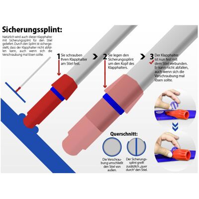 Axis Line 50cm keine nassen Hände mehr Klapphalter mit Klammer Axis Line 50cm keine nassen Hände mehr Klapphalter mit Klammer