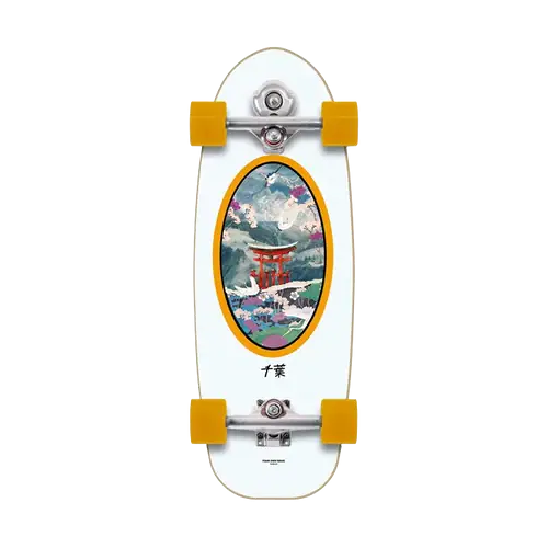 Your own wave YOW Chiba Classic Series Surfskate Komplettboard (Weiß)