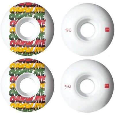 Chocolate Sound System 99A Skateboard Rollen 4 Stk. (50mm - Grün/Rot/Gelb) Chocolate Sound System 99A Skateboard Rollen 4 Stk. (50mm - Grün/Rot/Gelb)