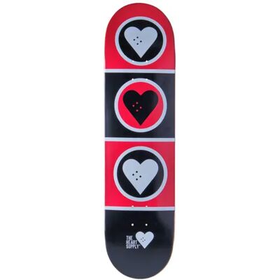 Heart Supply Squad Skateboard - Skateboard - Schwarz/Rot/Weiß Heart Supply Squad Skateboard - Skateboard - Schwarz/Rot/Weiß
