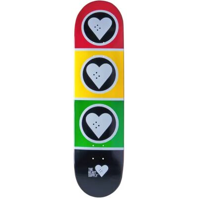 Heart Supply Squad Skateboard Deck (Rasta) Heart Supply Squad Skateboard Deck (Rasta)