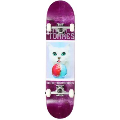 Meow Skateboards Meow Vanessa Torres Furreal Pro Skateboard Komplettboard (Lila) Meow Skateboards Meow Vanessa Torres Furreal Pro Skateboard Komplettboard (Lila)