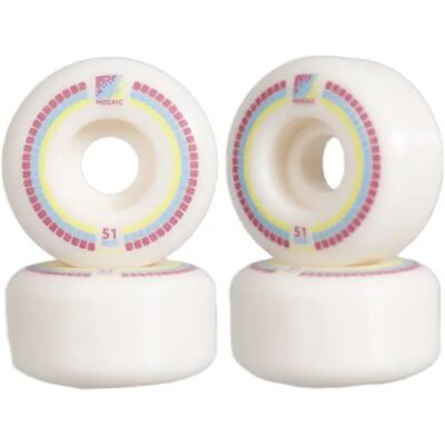 Mosaic CS Classic 101A Skateboard Rollen 4 Stk. (51mm - Weiß/Lila/Blau) Mosaic CS Classic 101A Skateboard Rollen 4 Stk. (51mm - Weiß/Lila/Blau)