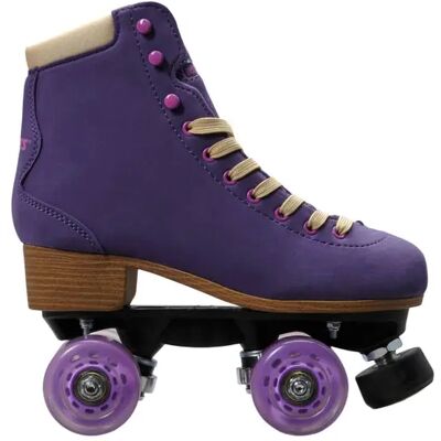 Roces Piper Lila Rollschuhe - Rollschuhe mit synthetischem Lederstiefel, ABEC 7 Lager, Aluminiumrahmen Roces Piper Lila Rollschuhe - Rollschuhe mit synthetischem Lederstiefel, ABEC 7 Lager, Aluminiumrahmen